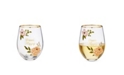 Twine Choose Happy Stemless Wine Glass